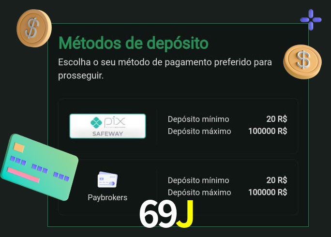 O cassino 69J oferece uma grande variedade de métodos de pagamento