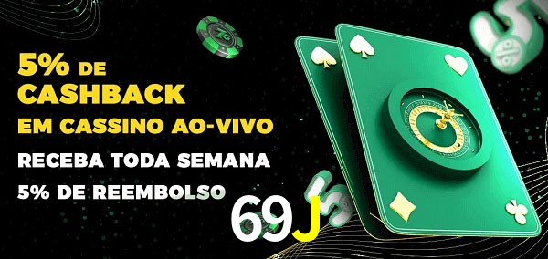 Promoções do cassino ao Vivo 69J